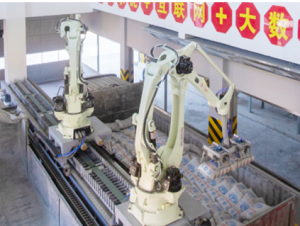 中建材凱盛袋裝水泥機(jī)器人智能裝車系統(tǒng)