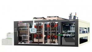 科蜀CIE-S800全自動(dòng)正負(fù)壓三工位真空吸塑熱成型機(jī)（一鍵式控制系統(tǒng)）