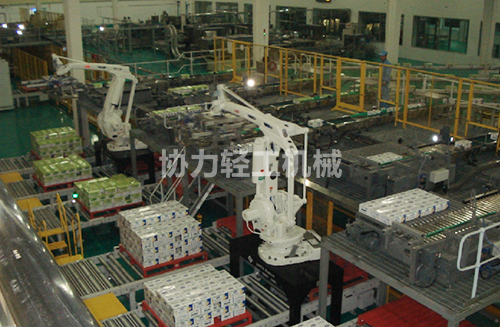 無人工廠包裝高位打包碼垛機