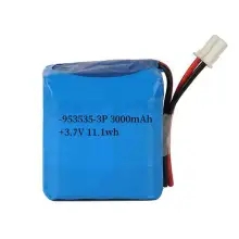 供應3.7V 3000mAh聚合物低溫鋰電池組